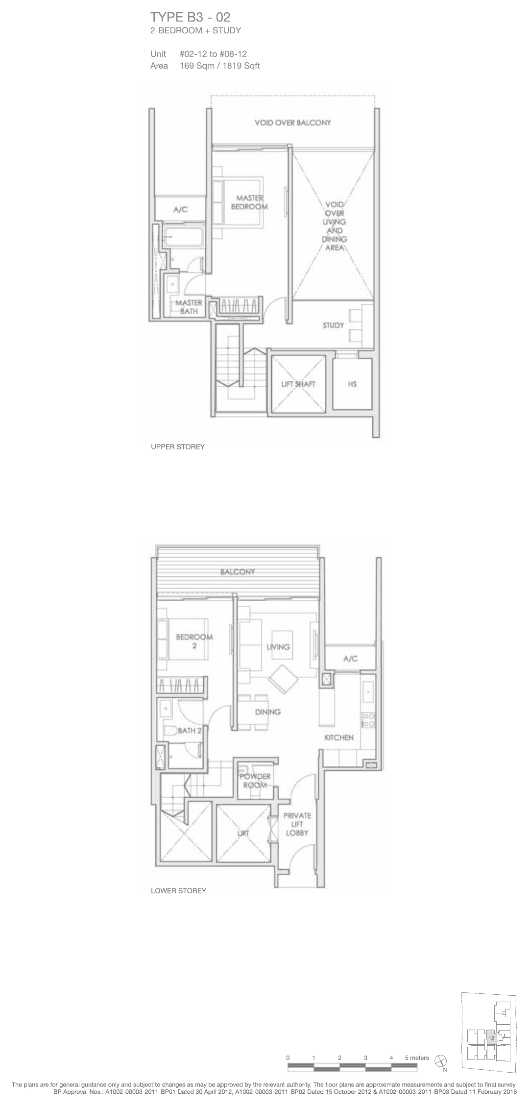Type B3-02 · 2-Bedroom + Study Loft