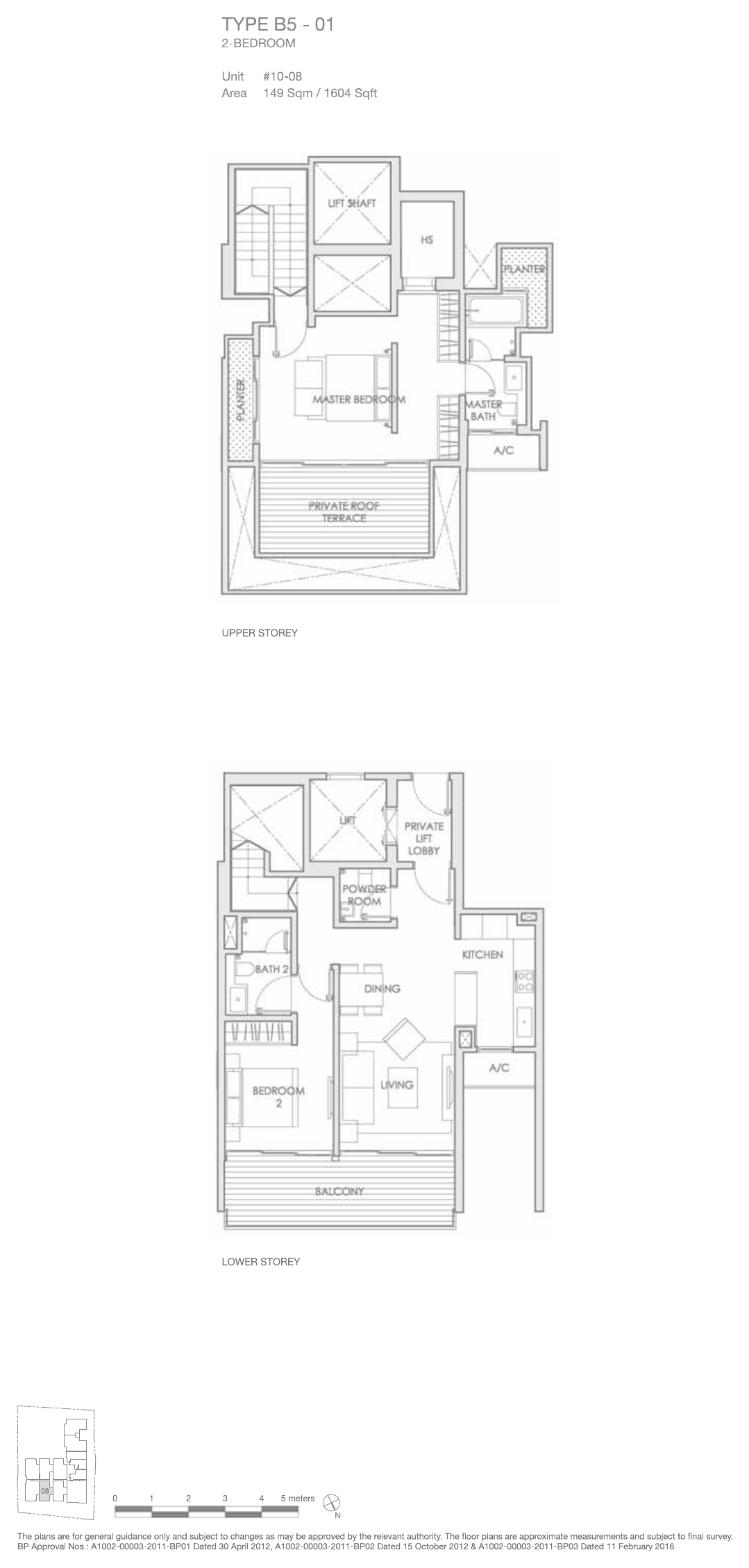 Type B5-01 · 2-Bedroom Attic
