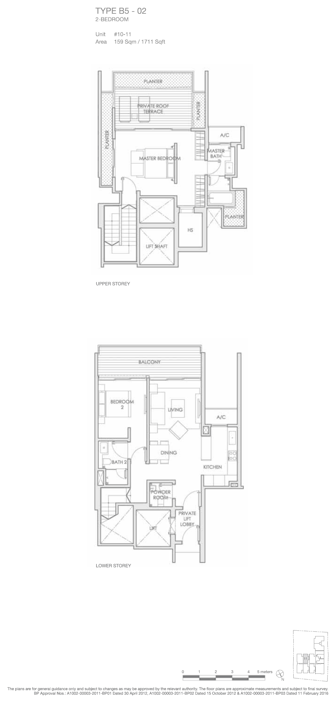 Type B5-02 · 2-Bedroom Attic