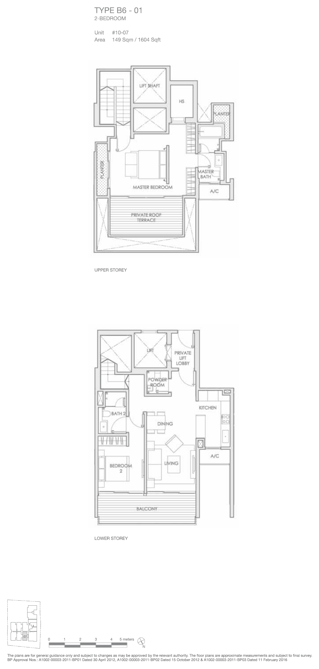 Type B6-01 · 2-Bedroom Attic